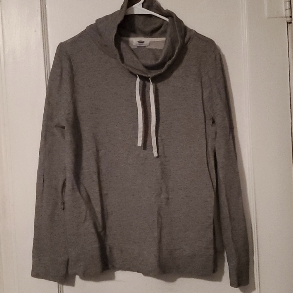 Gray Cowl Sweatshirt